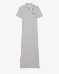 Vestido Polo Longo de Algod&atilde;o Canelado