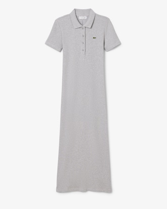 Vestido Polo Longo de Algod&atilde;o Canelado