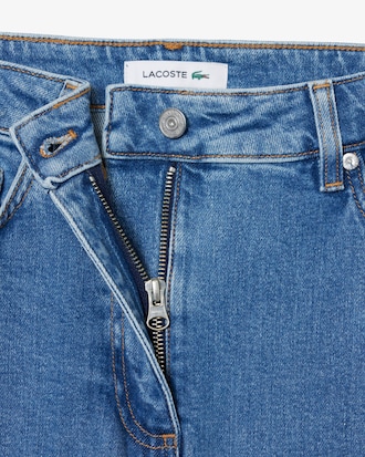 Pantal&oacute;n vaquero de corte recto y tiro alto