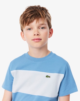 Remera de algod&oacute;n con bloques de color