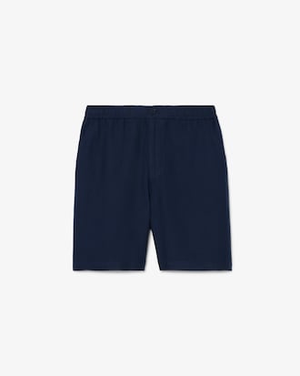 Regular Fit Linen Blend Twill Shorts