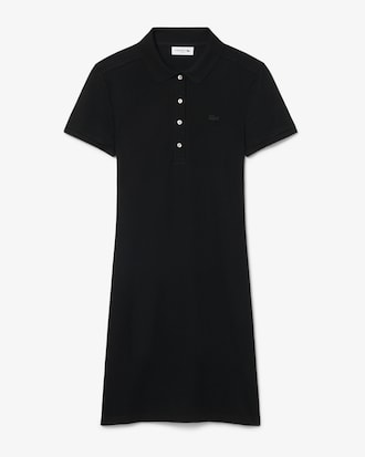 Vestido Polo Slim Fit em Mini Piqu&eacute; Stretch