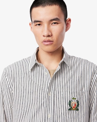 Camisa De Algod&oacute;n Rayada Fit Regular