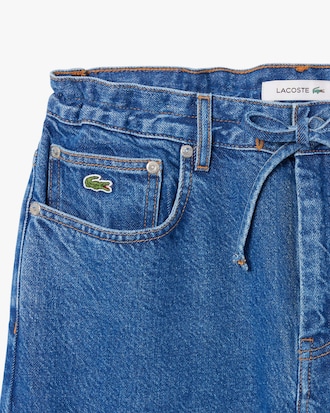 Jeans em Denim de Ajuste Folgado