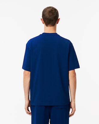 Camiseta de Algodão Pesado estampada com Caimento Solto