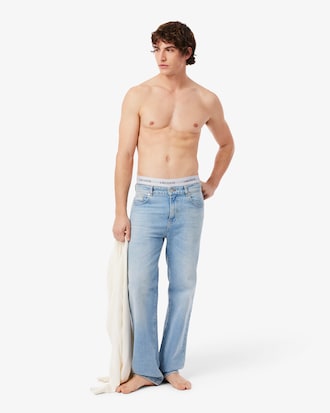 Pacote com 3 Cuecas Briefs de Algod&atilde;o Stretch