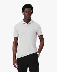 Camisa Polo Piqu&eacute; Modelagem ajustada com Marca em Jacquard