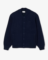 Campera bomber de punto de lana merino