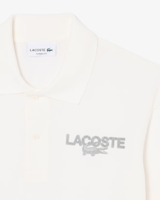 Polo de piqu&eacute; estampado de corte cl&aacute;sico