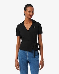 Polo Envelope em Mini Piqu&eacute; Stretch