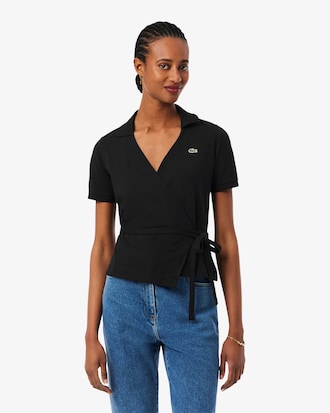 Polo Envelope em Mini Piqu&eacute; Stretch