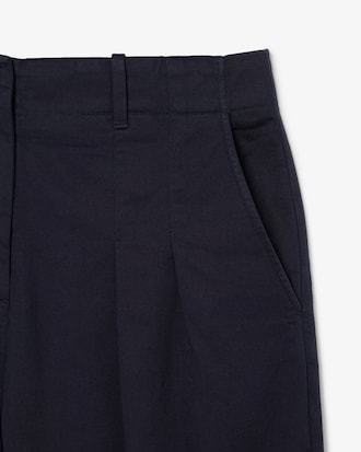 Calça Elásticas de Gabardine Chino, Ajuste Folgado