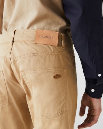 Cal&ccedil;a masculina 5-Pocket Slim Fit em algod&atilde;o com stretch