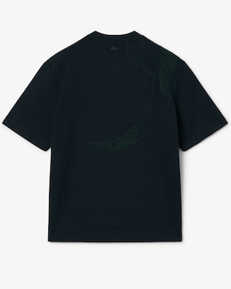 Camiseta com Crocodilo Bordado Runway