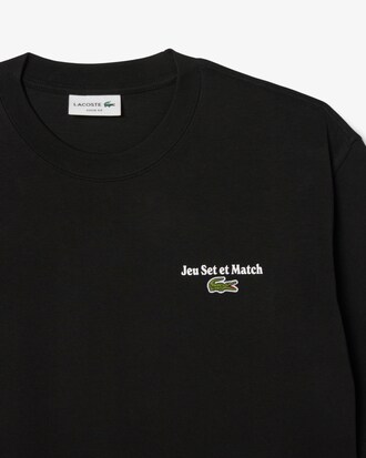 Camiseta Estampada de Malha Pesada de Caimento Folgado