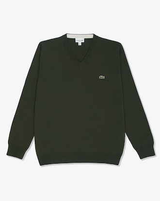 Sweater De Algodón Con Escote En V