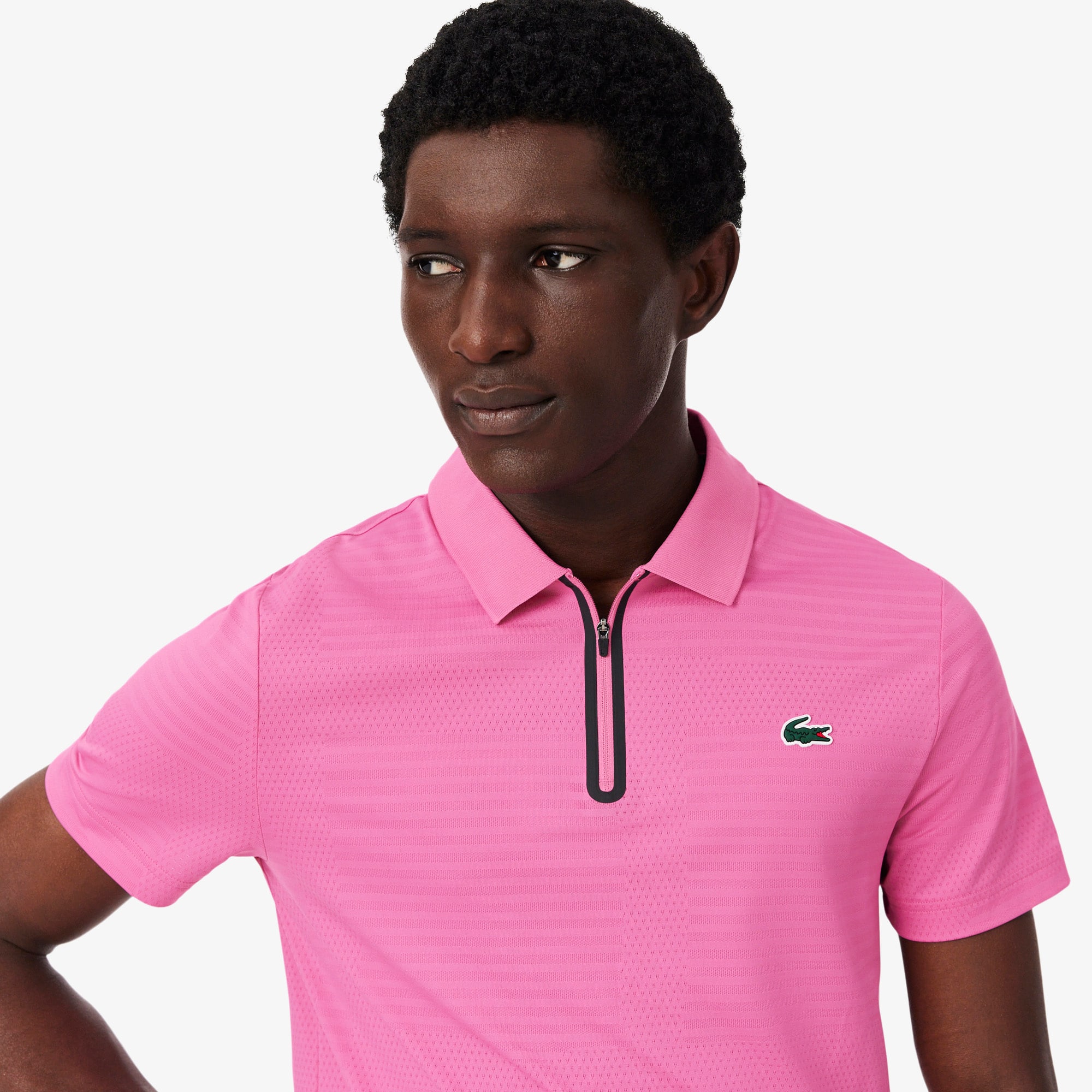 Polo Tennis Ultra Dry Stretch com Jacquard - Vestuário Masculino