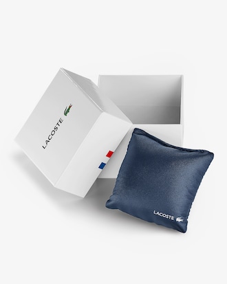 Rel&oacute;gio Lacoste Masculino A&ccedil;o Azul