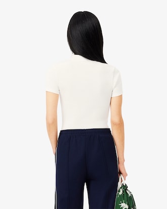 Polo Slim Fit L.12.D em Algod&atilde;o Canelado