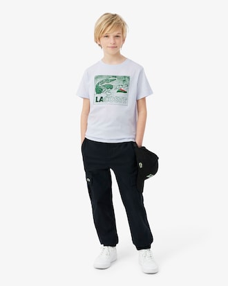 Camiseta de Algod&atilde;o com Estampa Gr&aacute;fica