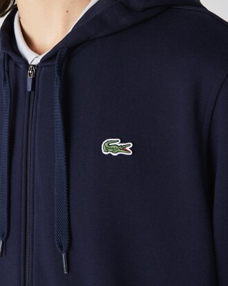 Moletom com Ziper e Capuz Sport Lacoste