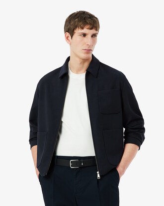 Jaqueta em Sarja de Mistura de L&atilde;