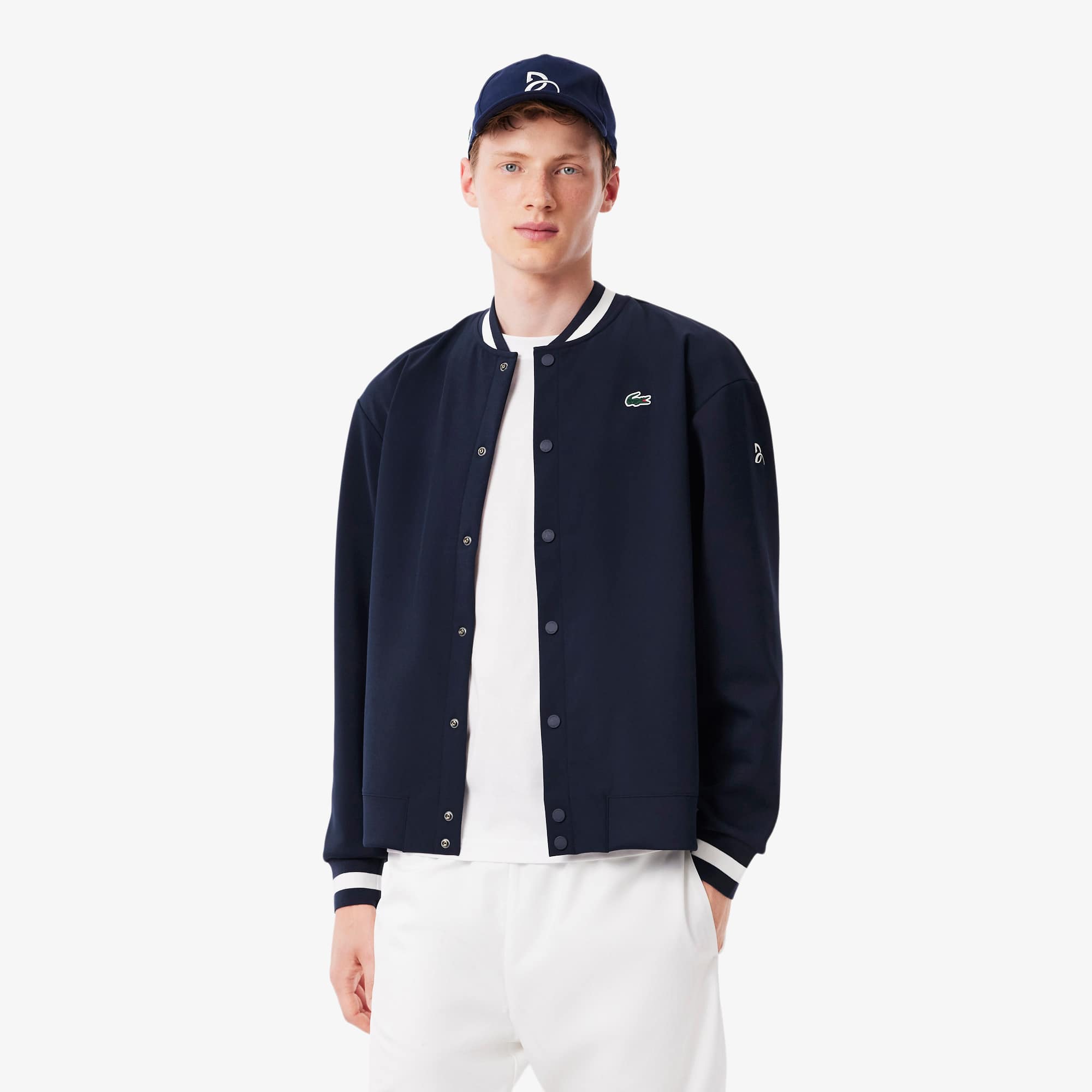 Jaqueta Bomber Lacoste x Novak Djokovic Hidrorrepelente