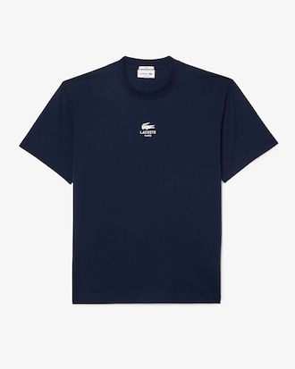 Camiseta em Algod&atilde;o com Estampa Assinada