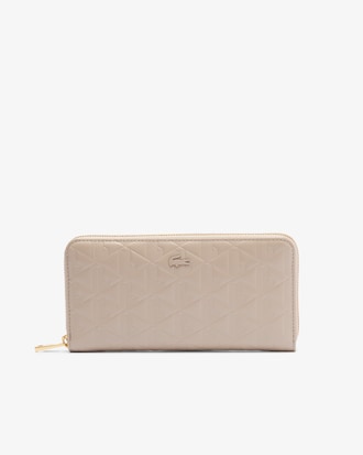 Billetera De Cuero Con Relieve Maheki