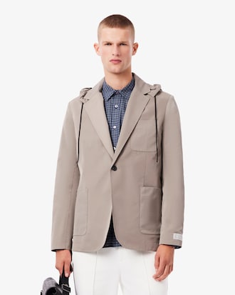 Blazer Twill con Capucha