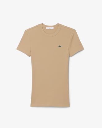 Remera De Algod&oacute;n Acanalada Al Cuerpo