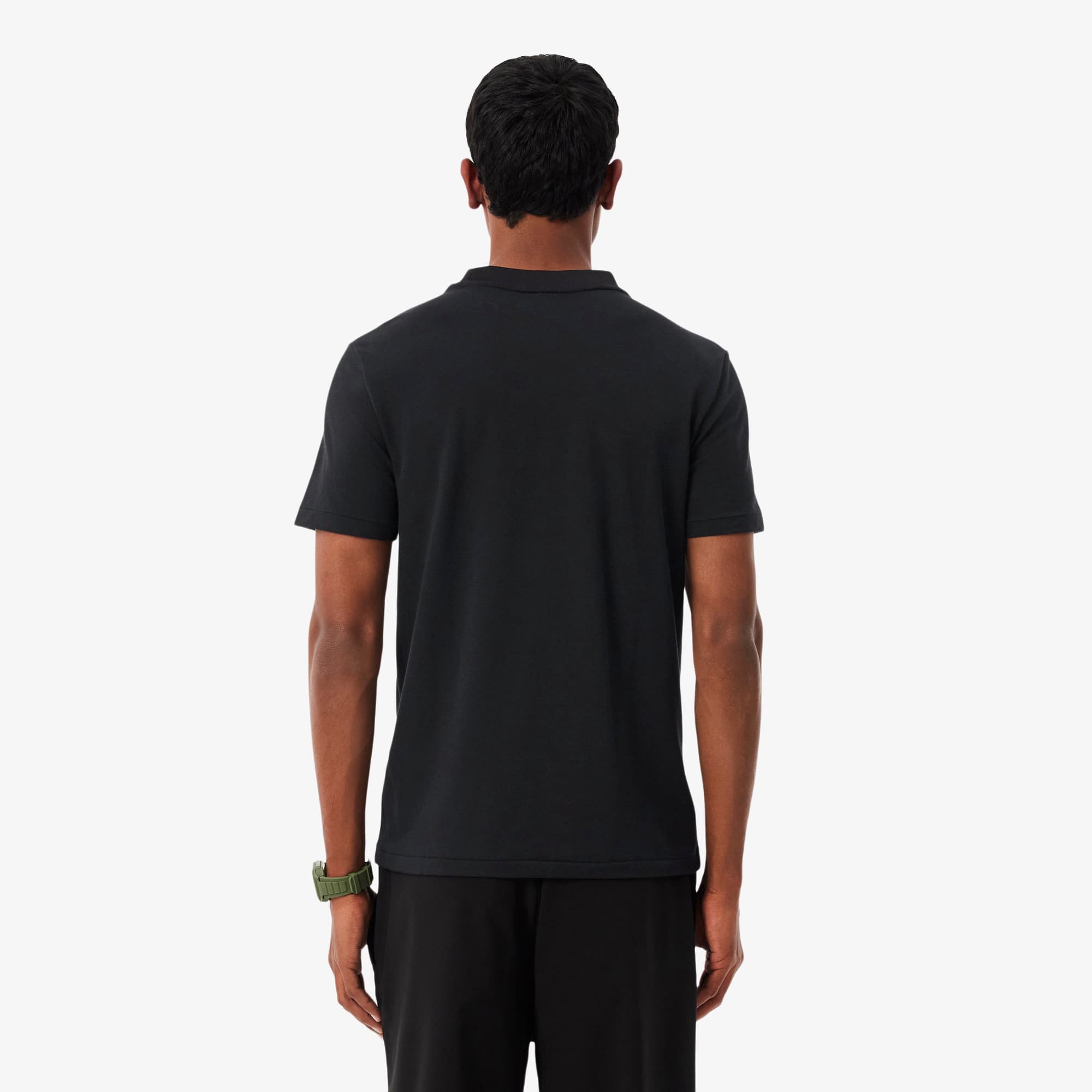 Camiseta piqué com marca de jacquard - Camisetas Masculinas