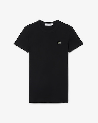 Camiseta de Algod&atilde;o Canelada com Caimento Ajustado