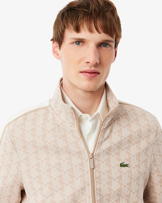 Jaqueta Track Jacquard com Z&iacute;per Paris