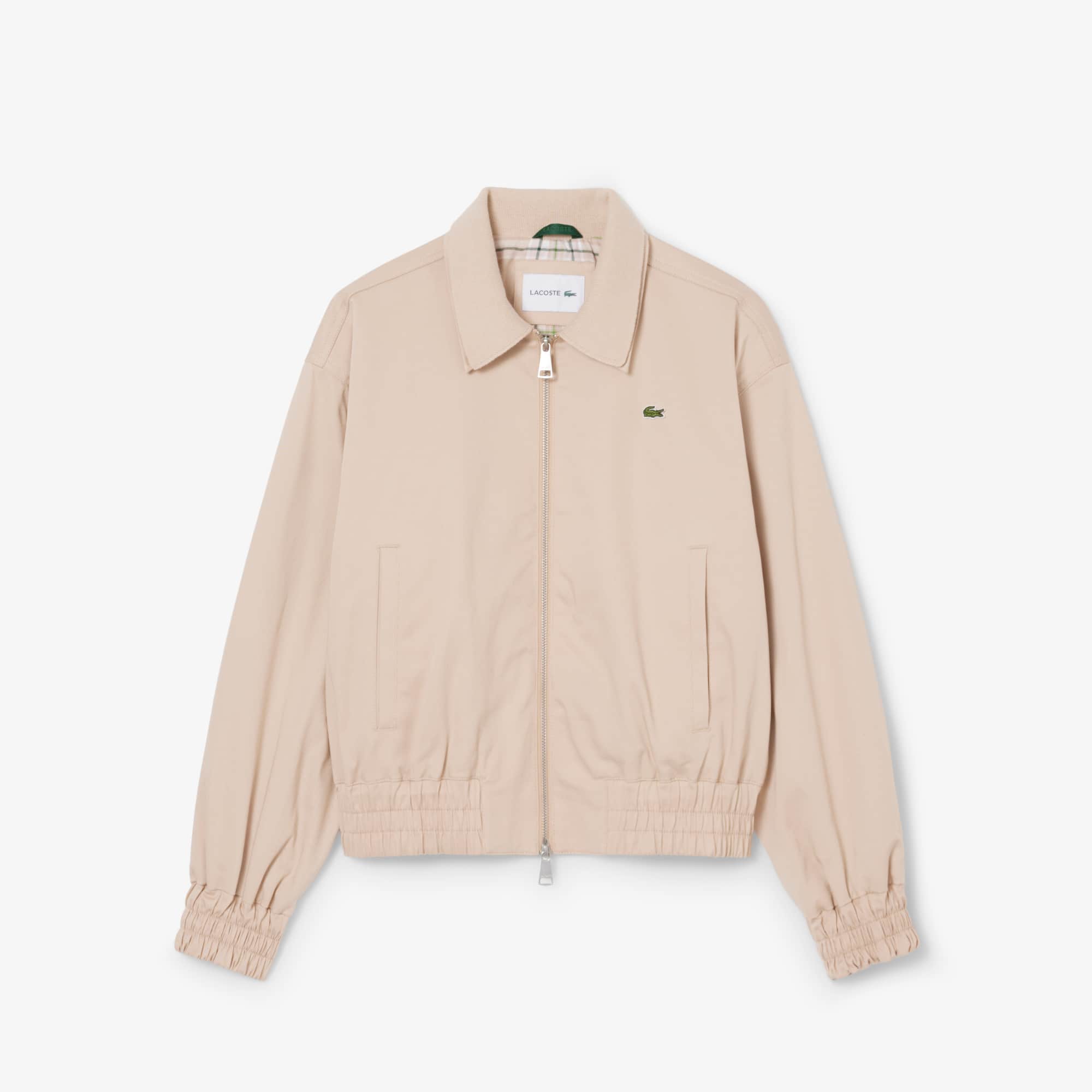 Jaqueta Lacoste de Gabardine Stretch com Colarinho Duplo