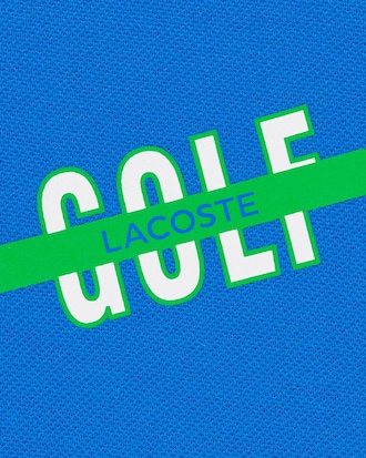 Polo Masculina Lisa com Estampa Golf no Peito