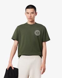 Remera De Algod&oacute;n Con Emblema Estampado