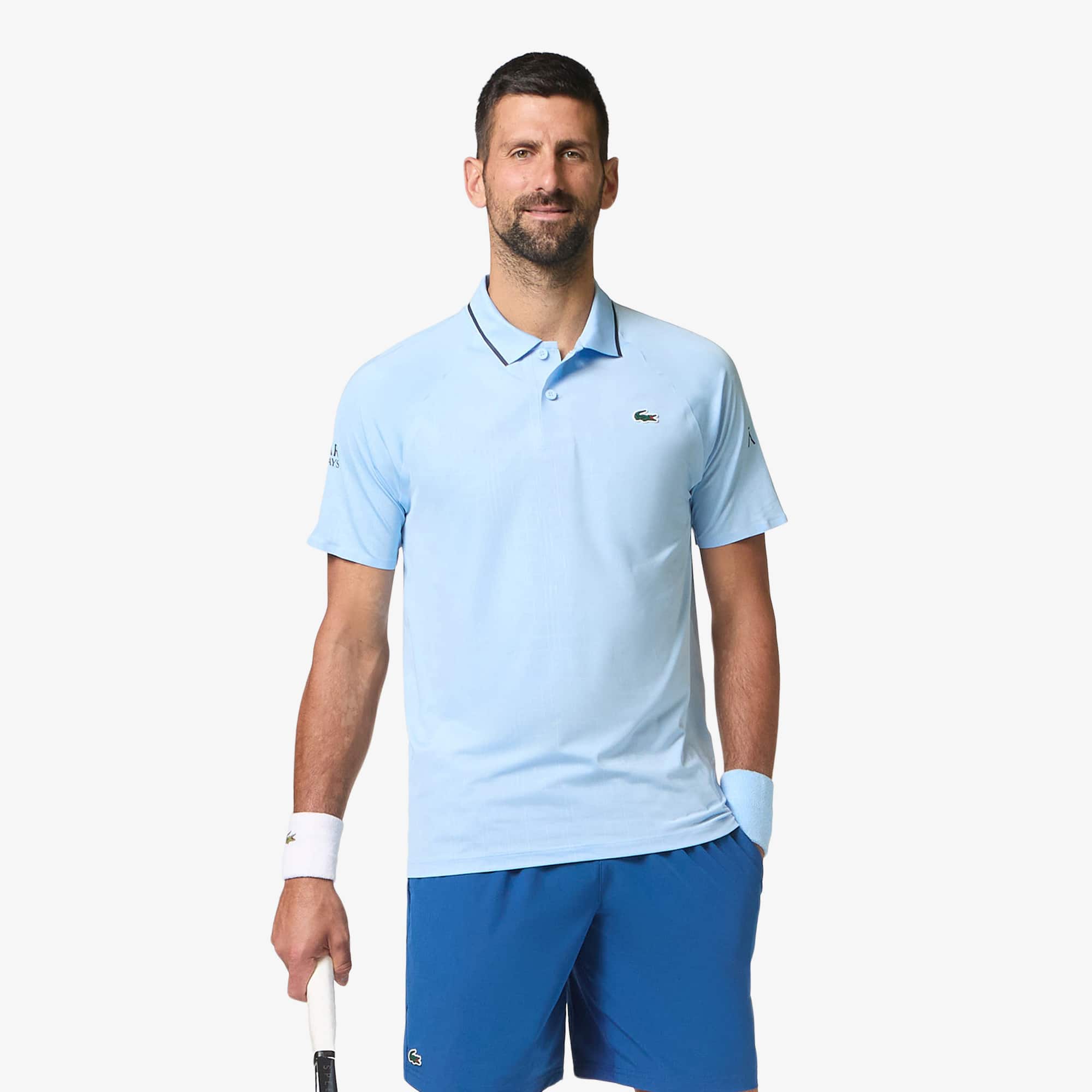 Polo Lacoste Tennis X Novak Djokovic em Malha Ultraleve