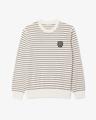 Sweater De Algodón Con Insignia Lacoste