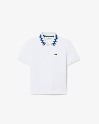 Camisa Polo Petit Piqu&eacute; com Gola Listrada