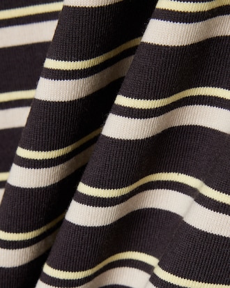 Camiseta de malha listrada de manga longa