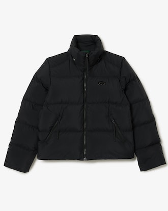 Jaqueta Puffer com Capuz com Caimento Relaxado