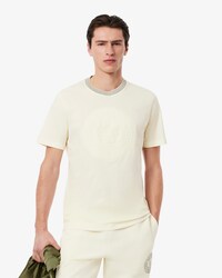 Camiseta em Malha de Algodão Bordada