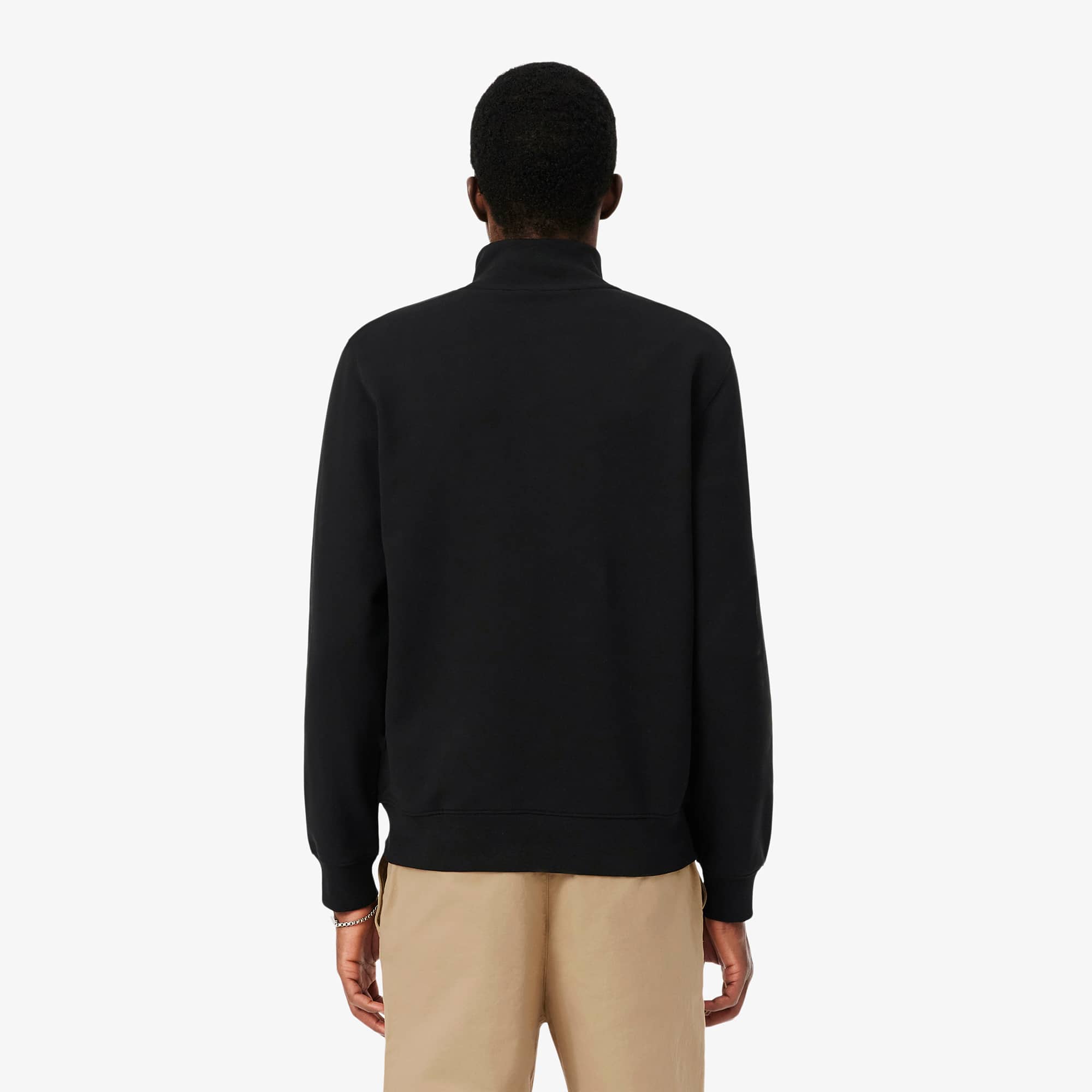 Moletom com Ziper Masculino Lacoste em French Terry