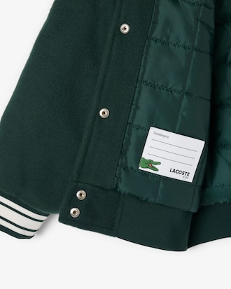 Campera tipo bomber con insignia de cocodrilo