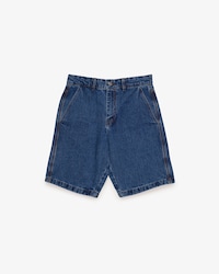 Shorts De Denim Elastizado Straight Fit