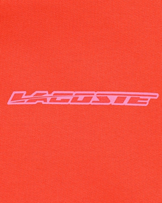 Moletom feminino com logo contrastante,  capuz e modelagem solta