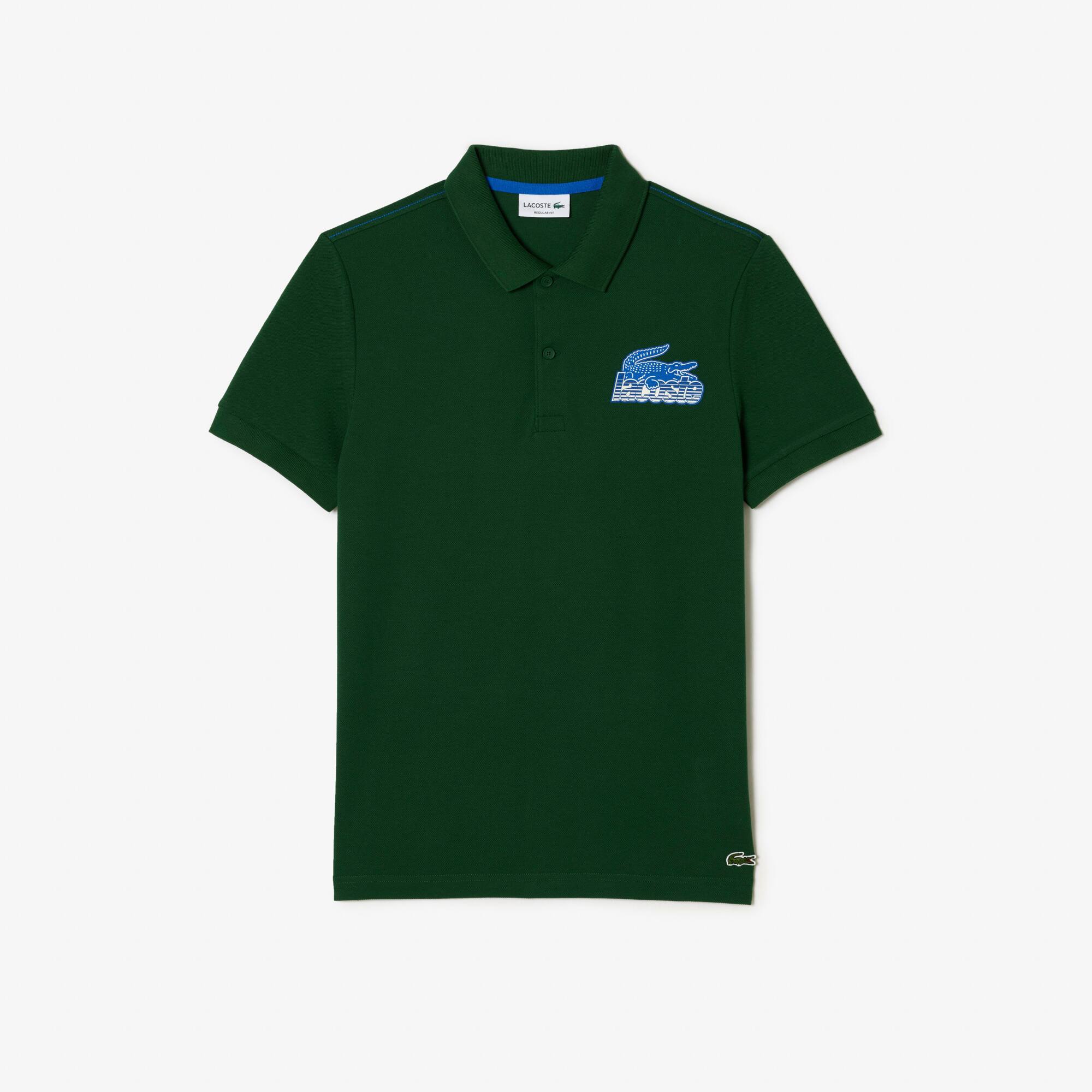 Polo masculina Lacoste em mini piqué de algodão - Moda Masculina