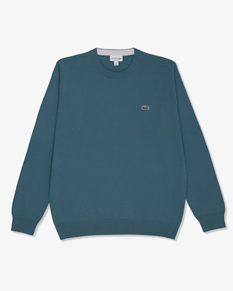 Sweater De Algodón Con Cuello Redondo