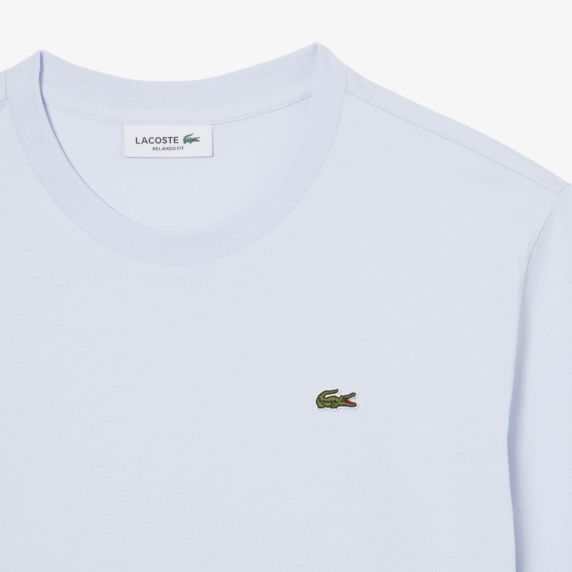 Camiseta de Algodão Pima Jersey Lacoste de Ajuste Relaxado